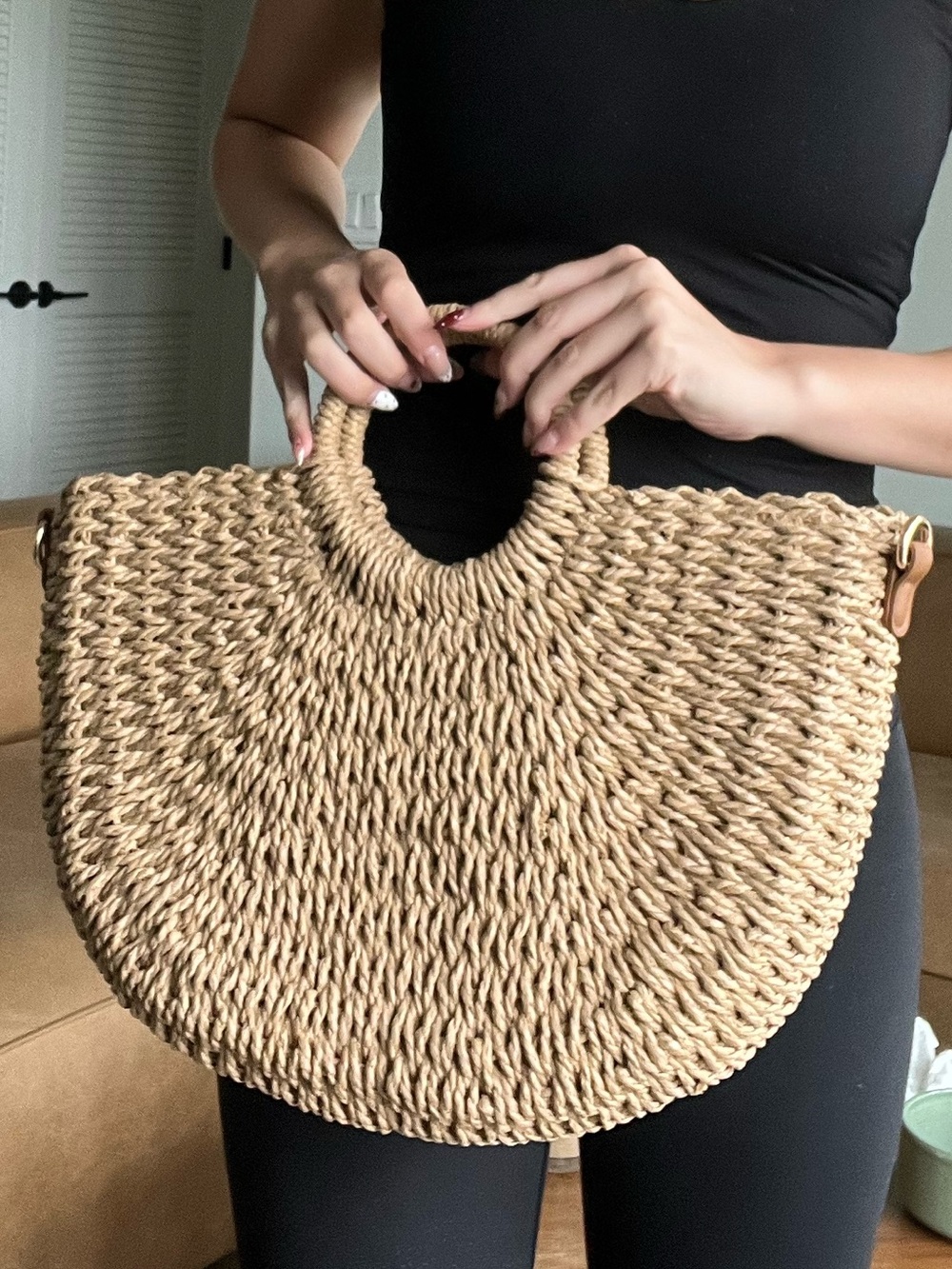 NWOT Altar’d State woven straw tote
